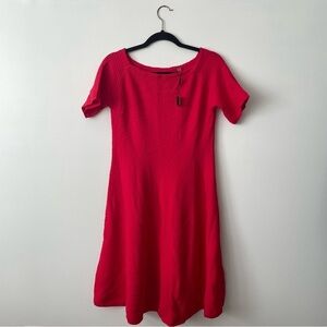 T Tahari Knit Fit & Flare Dress